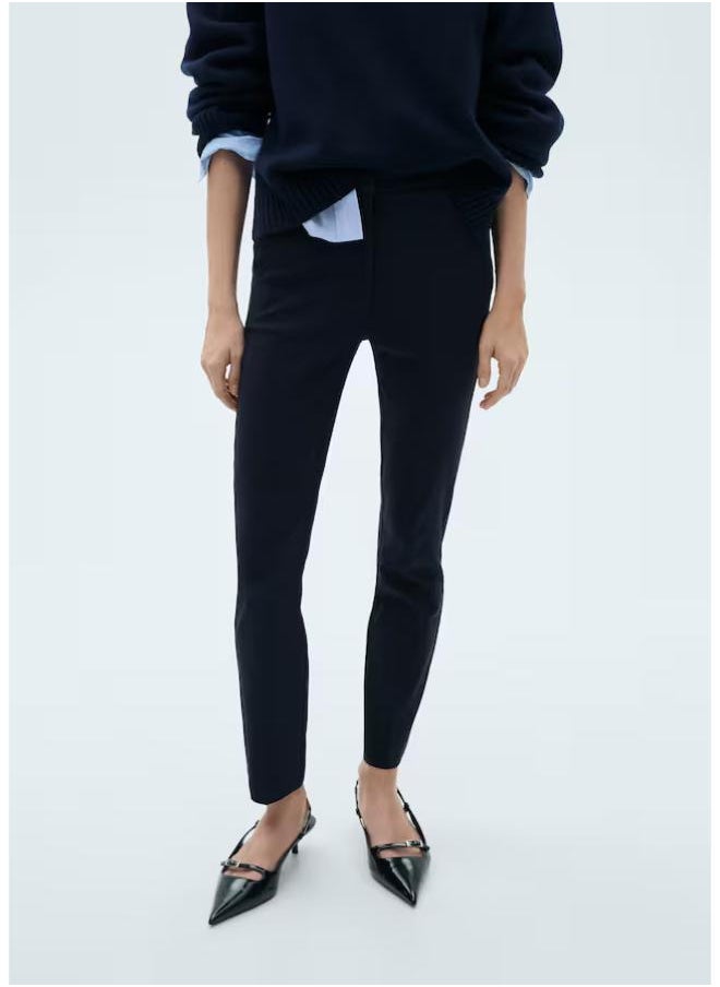 MANGO Crop Skinny Trousers  - Image 1