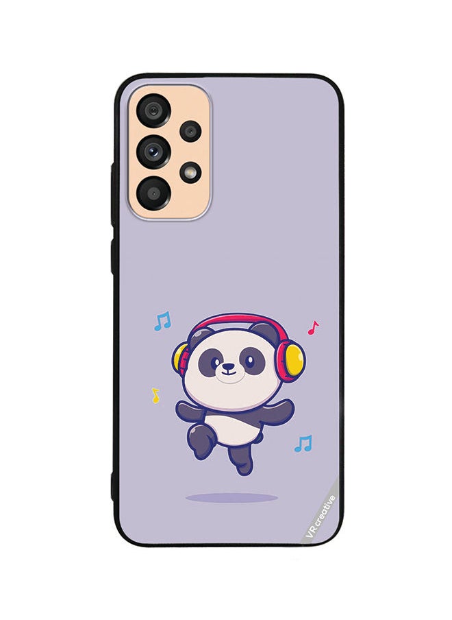 VR CREATIVE - Protective Case Cover For Samsung Galaxy A53 5G Panda With Headphone Design Multicolour - Image 1