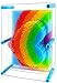 Sharkwill 3D Pin Art Intellectual Fun Toy Rainbow Pin Art Palm Board Extra Large6 x8 Inches Arouse Sense of Imagination Innovative Boundless Creativity - Image 2