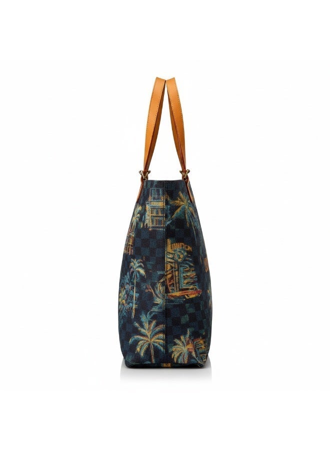 Louis Vuitton Tropical Damier Canvas Tote Bag – Multicolor - Image 3