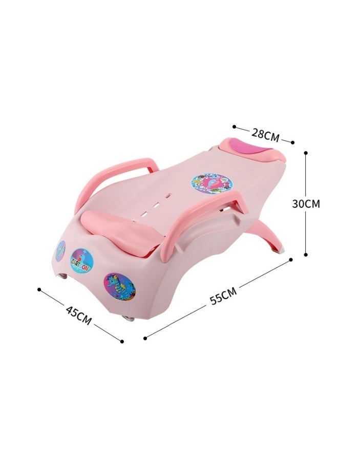 Kids Hair Washing Chair,Adjustable Children Shampoo Chair,Toddler Shampoo Chair Bather Girls, Kids Hair Washing Bath Seat, Children Head Hair Rinser Salon Chair - Image 4