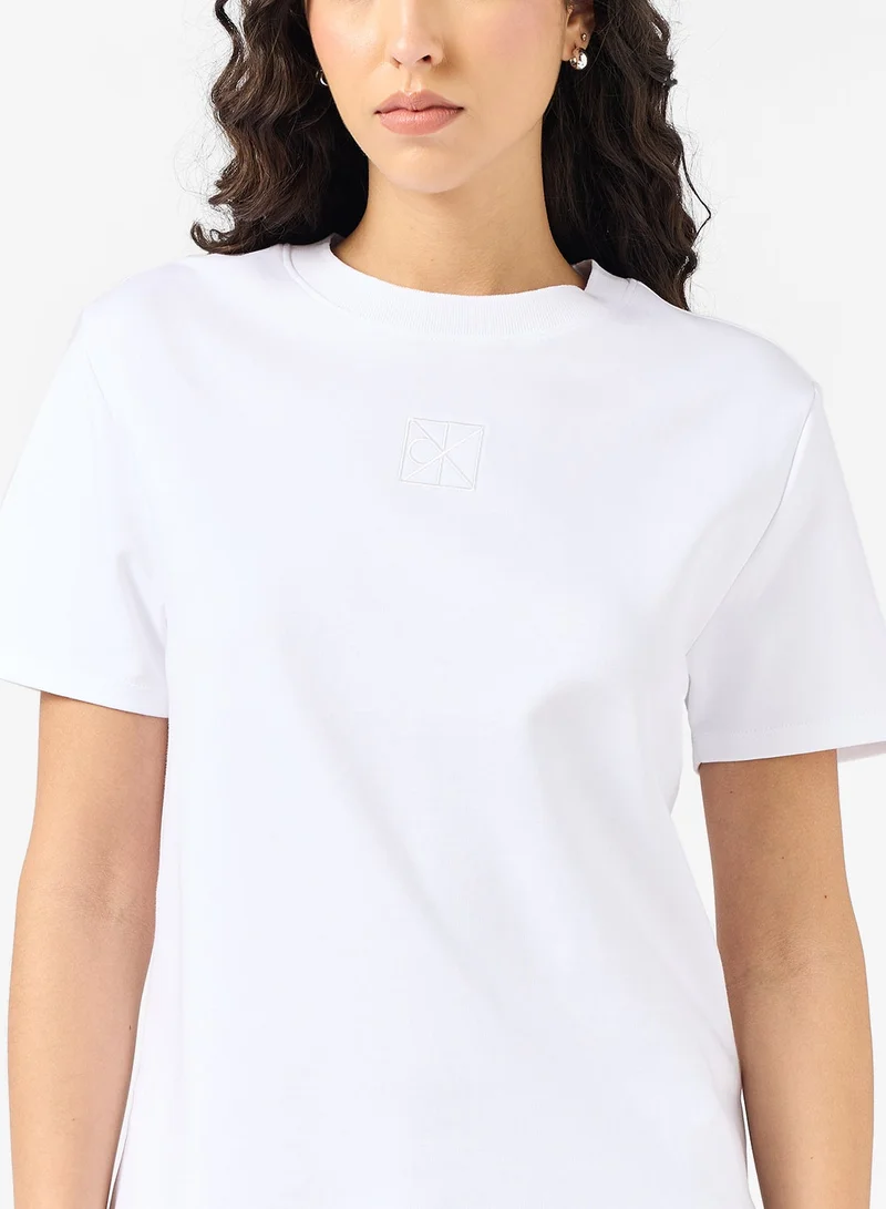 CALVIN KLEIN  Logo Crew Neck T-Shirt for Women | Best Price UAE