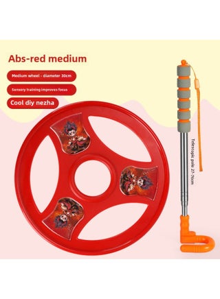 Children's Rolling Iron Ring Toy Adult Nostalgic Outdoor Luminous Kindergarten Primary School Students Hand Push Iron Ring Fitness Wheel-Specifications:China Red-Medium-Diameter 30cm (Including Hand Rod)-Cool DIY - pzsku/ZD2EE8DC73EB2586831B5Z/45/1746194012/22380d86-4ce9-4cad-87a6-f17dbe0e10bd