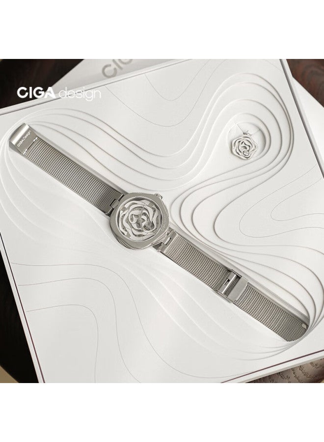CIGA Design ساعة كيجا ديزاين كواتز سلسلة R روز دنماركية أنيقة للنساء، هدية رأس السنة - Image 2