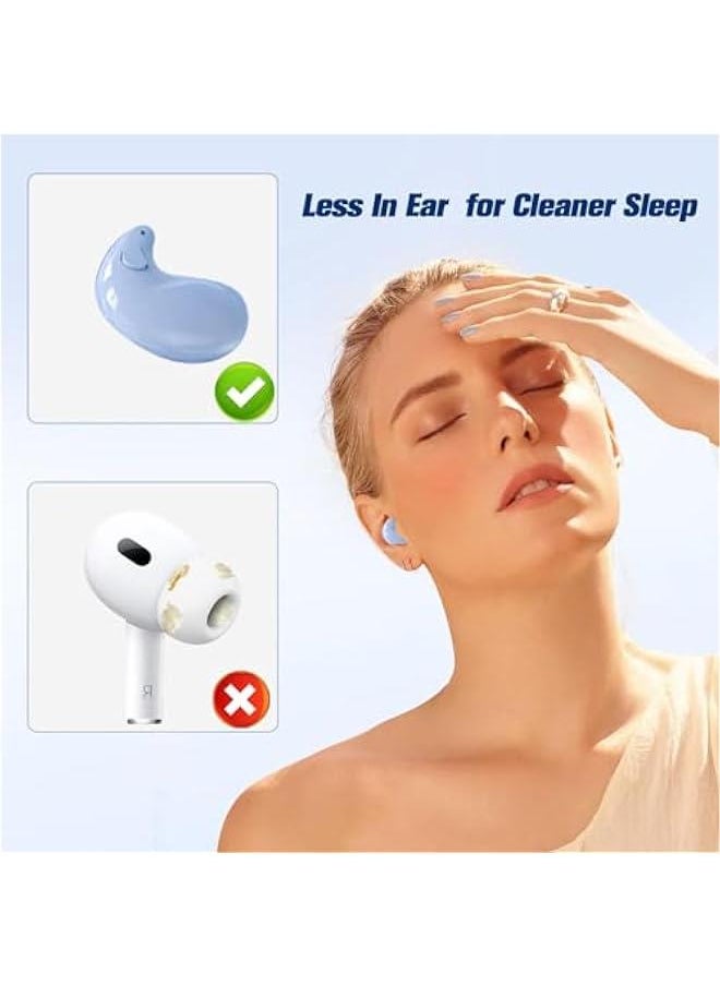 Sleep Hidden Headphones Wireless Bluetooth Invisible Earbuds for Sleeping Sleep Tiny Earbuds for Side Sleepers Headphone to Sleep in Tiny Smallest Invisible Earbuds Earphones for Sleeping