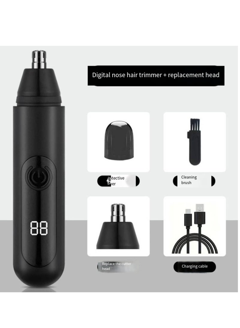 Electric nose hair trimmer men's rechargeable nose hair cleaning scissors women's nose hair shaving artifact - Image 1