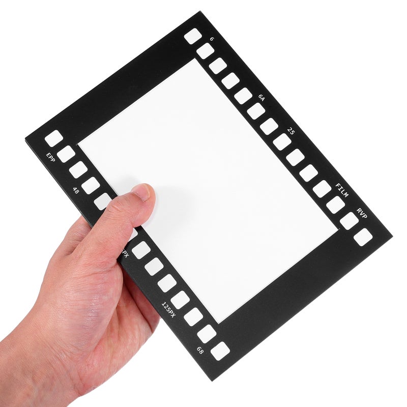 إطارات صور من شريط فيلم، ديكور حائط، ورق أسود، تصميم كلاسيكي، 10 قطع - Image 3