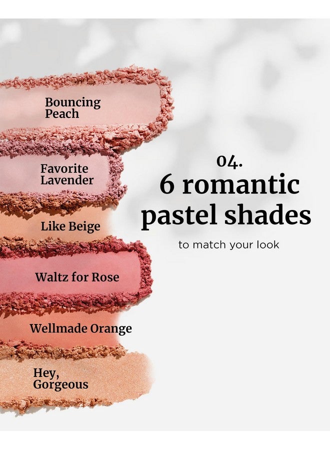 VDL Cheekstain Pastel Blush For Cheeks (Bouncing Peach, 0.2Oz) - Lightweight, Velvet Powder Formula - Seamless, Long-Lasting, Natural-Looking Glow | Korean Makeup - Image 5