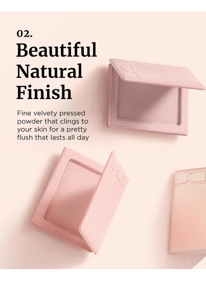 VDL Cheekstain Pastel Blush For Cheeks (Bouncing Peach, 0.2Oz) - Lightweight, Velvet Powder Formula - Seamless, Long-Lasting, Natural-Looking Glow | Korean Makeup - Image 3