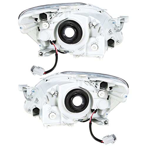 ANTUKO 8117052740 8113052750 LH & RH Side Chrome Housing Clear Lens Headlamp Assembly Replacement for 2007-2011 Yaris - Image 3