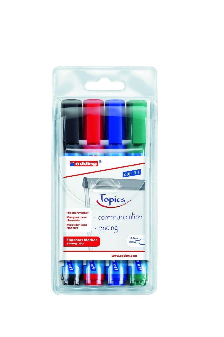 Edding 380 Flip Chart Marker 1.5 - 3 mm Round Tip 