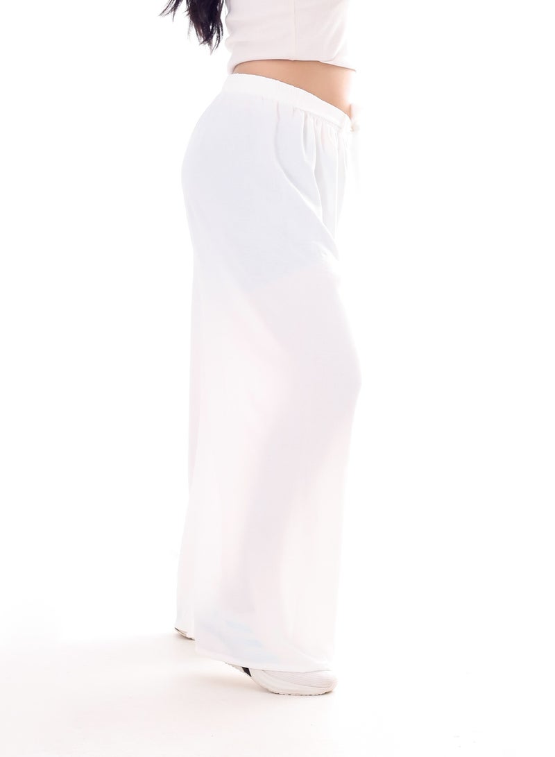 BEBO Women's solid long pants with drawstring - Image 2