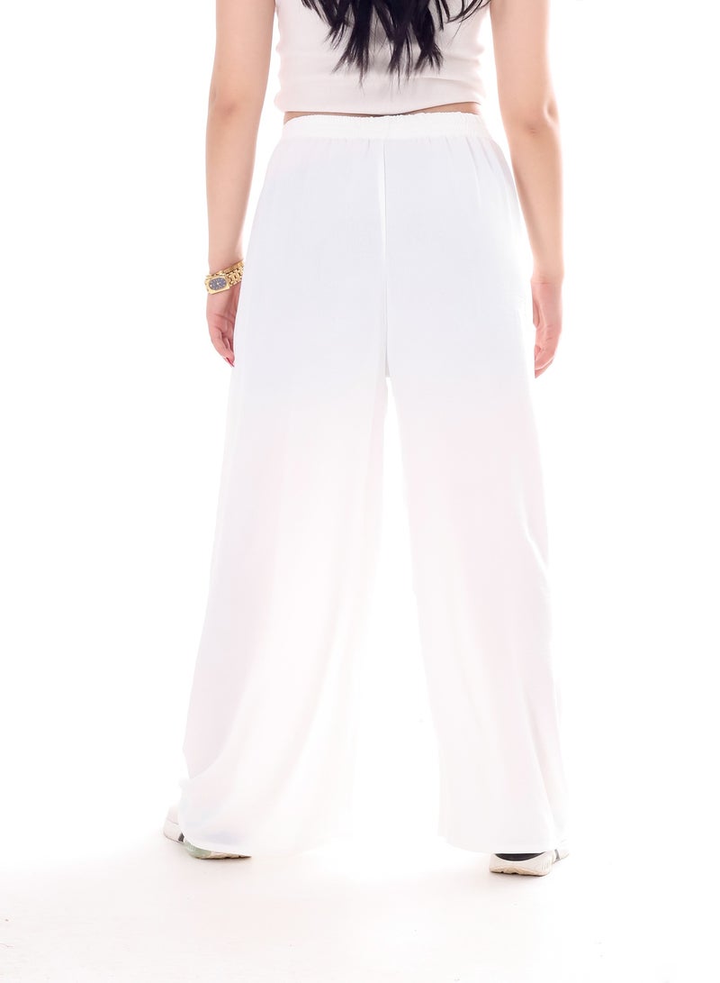 BEBO Women's solid long pants with drawstring - Image 3