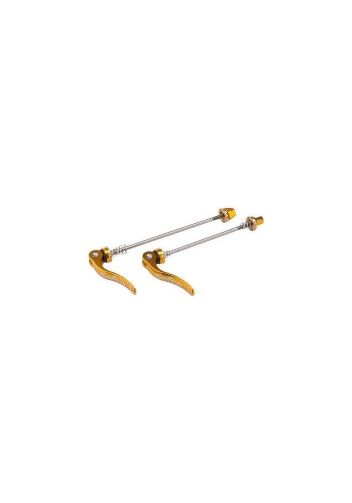 Salsa Stainless Flip-Off Quick Release Skewers, 5mm, Gold