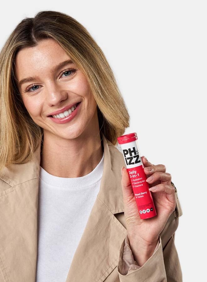 Phizz Daily 3 in 1 Mixed Berry Flavoured Effervescent Tablets  20s - Image 2