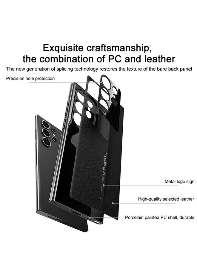 اس-توب جراب هاتف Samsung Galaxy S23 Ultra J-20 مصنوع من الجلد بتصميم Skyline مع تغطية كاملة - Image 4