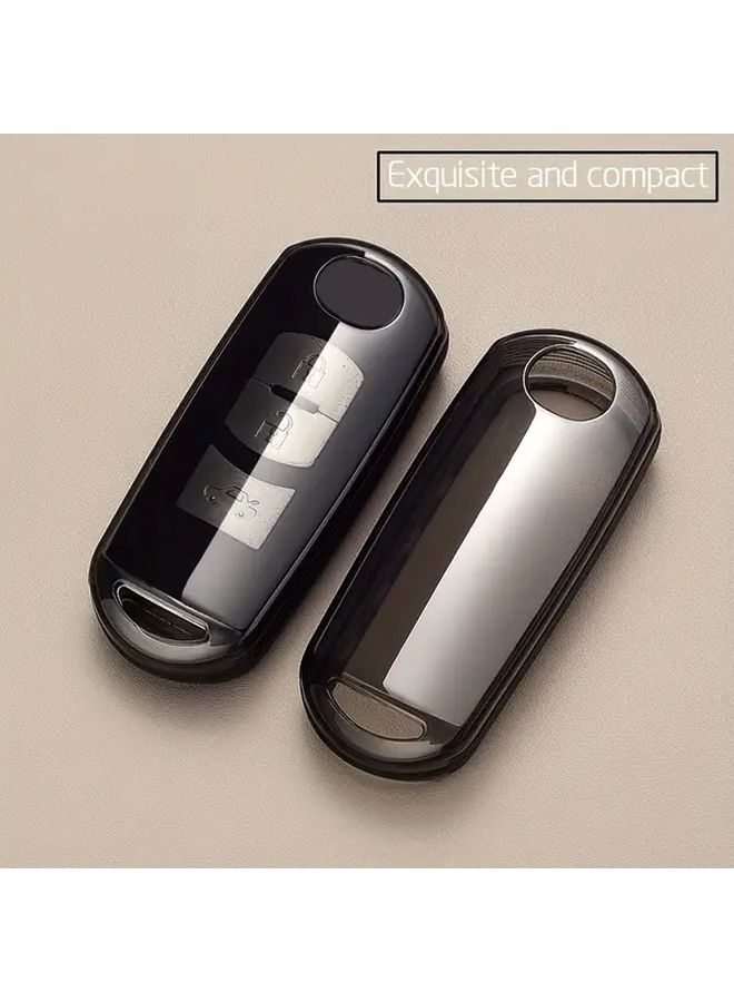 Transparent Black Key Cover For Axela CX 4 CX 5 CX 7 CX 8 CX 9 Atenza - Image 3