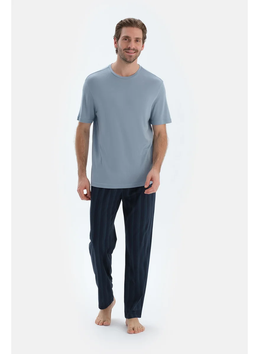 dagi Striped Trousers Cotton Blend Mid Rise Regular/Classic Fit Sleepwear