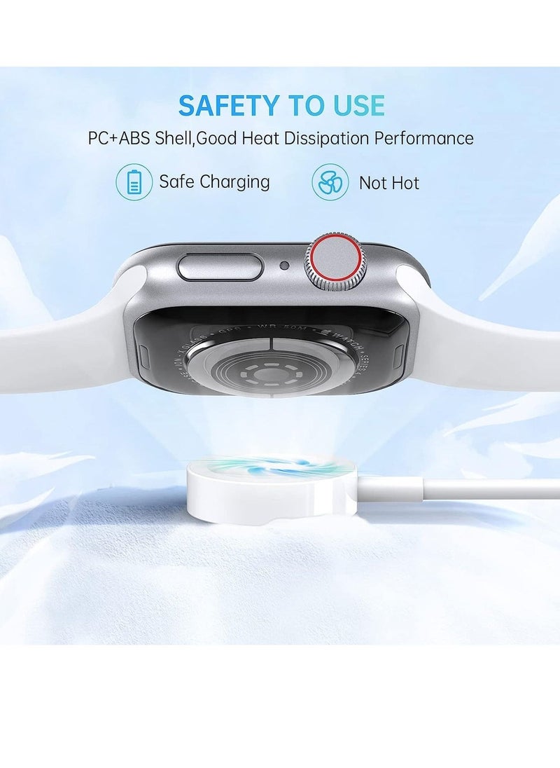 Watch Charger Compatible with Apple Watch Charger, Watch Charger Charging Cable for Watch Series 7/6 /5/4 /3/2 /SE, Magnetic Fast Charger Cord for iWatch Portable Wireless Charging (3.3ft /1m) - Image 2