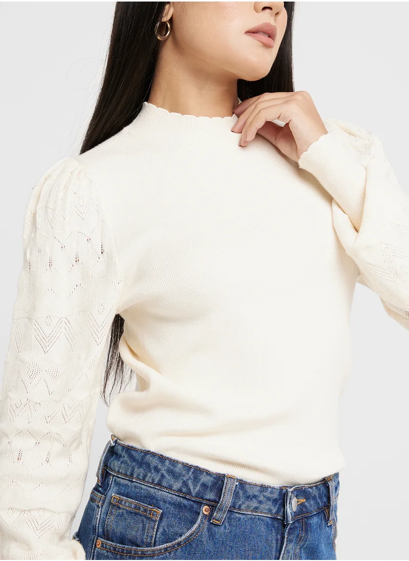 VERO MODA Round Neck Knitted Sweater