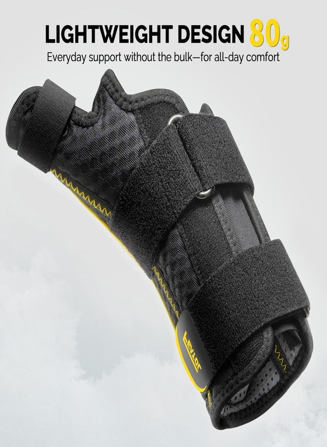 FEATOL Thumb Brace Right Hand - Ergonomic Support for Trigger Thumb, De Quervain's Tenosynovitis, Lightweight Wrist Brace for Carpal Tunnel, Size S/M, 5"-6.5" - Image 4