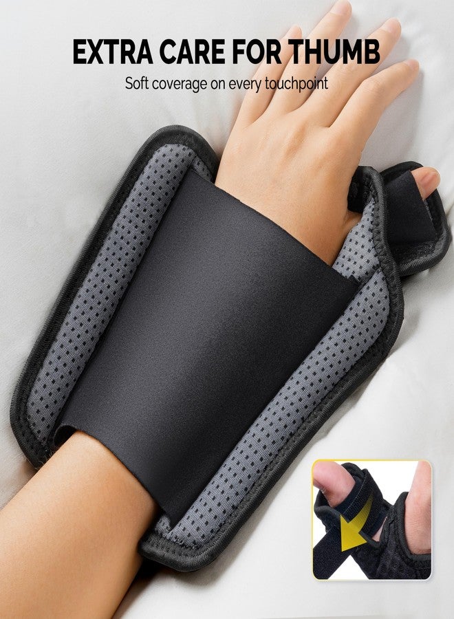 FEATOL Thumb Brace Right Hand - Ergonomic Support for Trigger Thumb, De Quervain's Tenosynovitis, Lightweight Wrist Brace for Carpal Tunnel, Size S/M, 5"-6.5" - Image 5