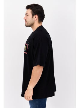 Wrangler Men Round Neck Short Sleeves Graphic Print T-Shirt, Black Combo  - Image 2