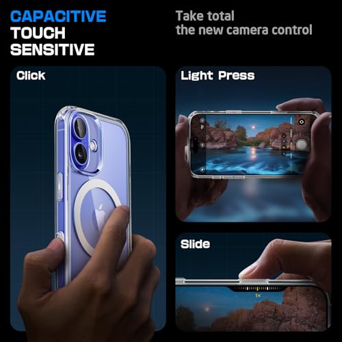 SUPCASE for iPhone 16 Case with Camera Control Capture Button Unicorn Beetle Mag Compatible with MagSafe Slim Shockproof Protective Magnetic Phone Case for iPhone 16 61 2024 Clear - Image 3