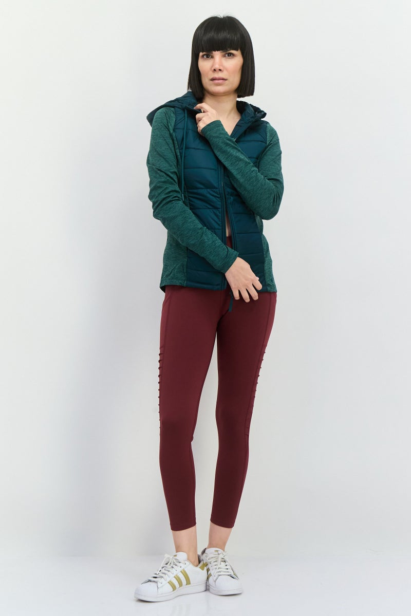 Bearpaw Women Quilted Puffer Jacket, Green  - Image 3