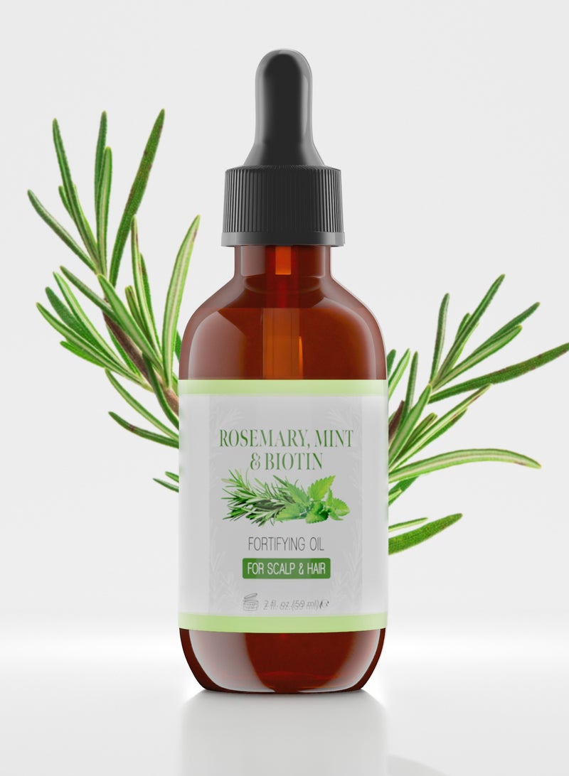 GHORI Rosemary, Mint & Biotin Oil for Hair Growth - 59ml - Image 3