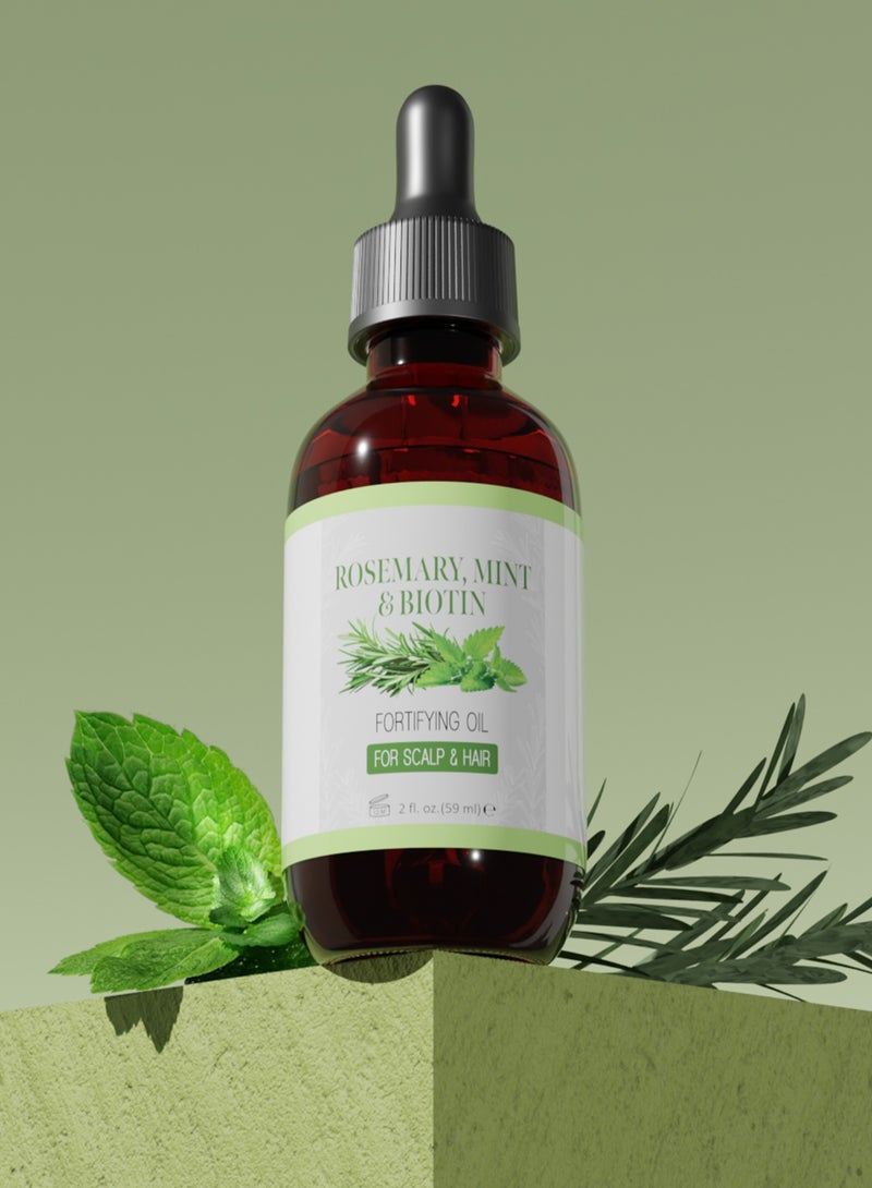 GHORI Rosemary, Mint & Biotin Oil for Hair Growth - 59ml - Image 5