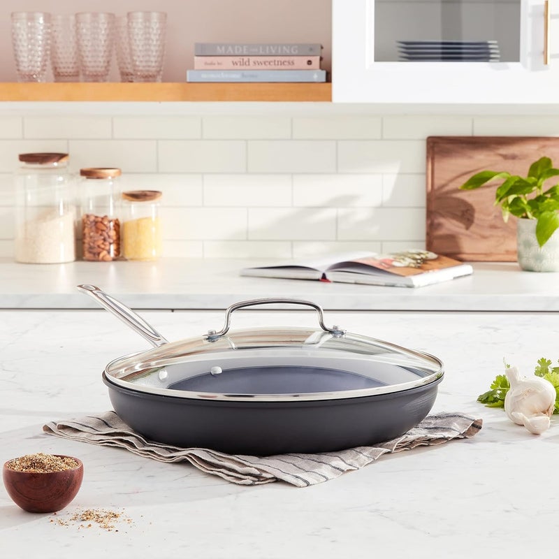 Cuisinart Chef's Classicâ„¢ Nonstick Hard Anodized 12" Nonstick Skillet with Glass Cover - Image 2