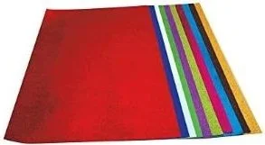 Bu-Bu Eva 50 x 70 cm Glitter Adhesive Felt 10 Pack EV0020