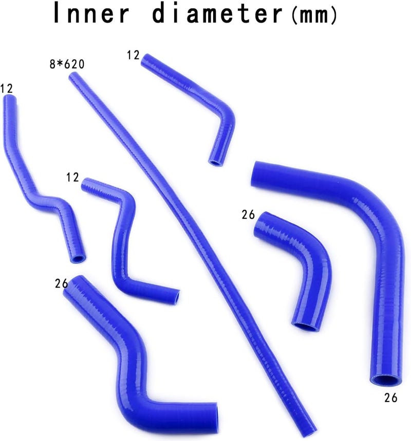 3 Ply Performance Silicone Radiator Coolant Hose Kit For SUZUKI SAMURAI 1986-1995 (Blue)