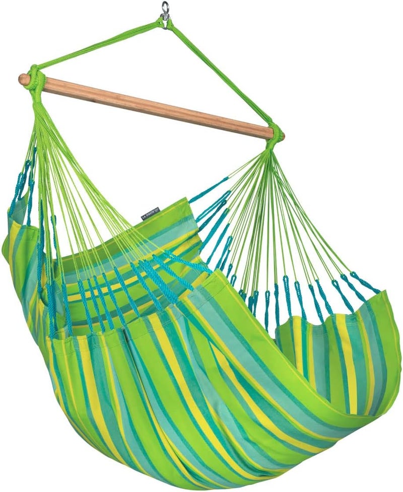 LA SIESTA Domingo Comfort Hammock Chair (W 115 cm) (Lime) - Image 1