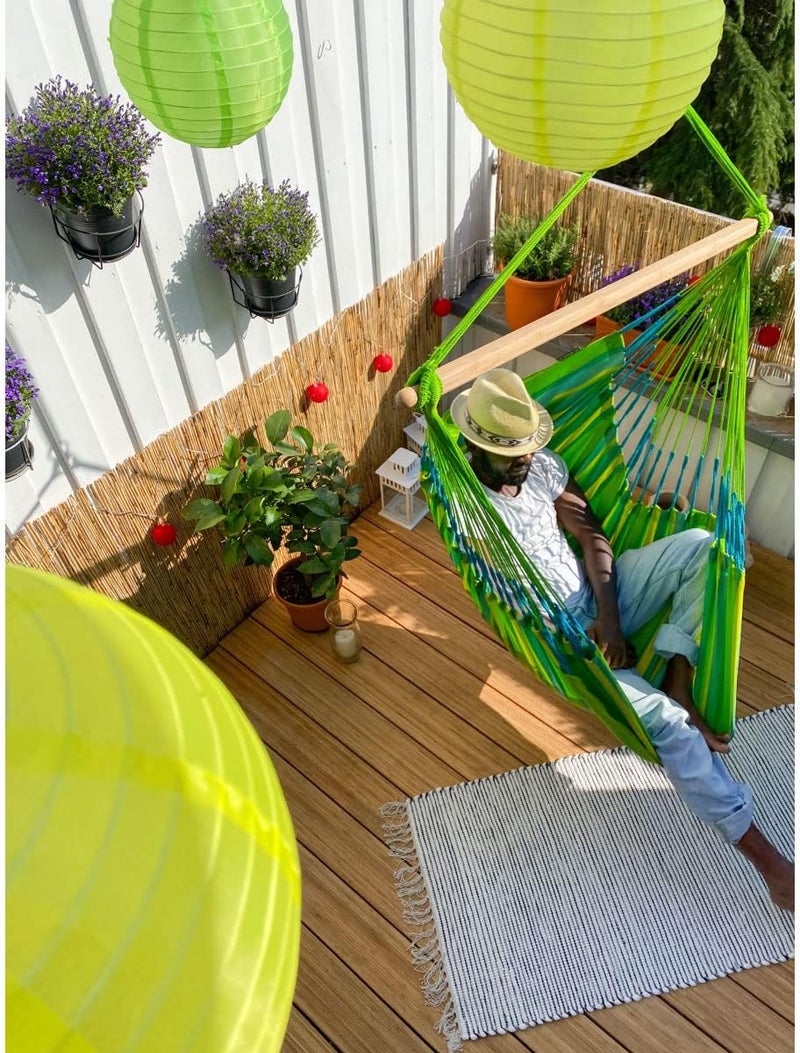 LA SIESTA Domingo Comfort Hammock Chair (W 115 cm) (Lime) - Image 2