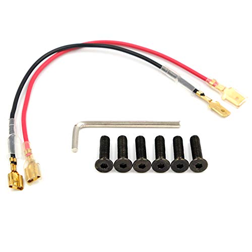 AutoE 1 Set Black Taper Steering Wheel Screw Bolts For Nardi Personal OMP For Momo (Black Flat) - Image 1