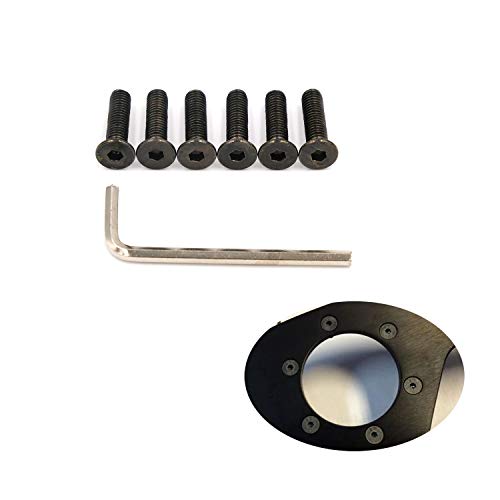 AutoE 1 Set Black Taper Steering Wheel Screw Bolts For Nardi Personal OMP For Momo (Black Flat) - Image 2