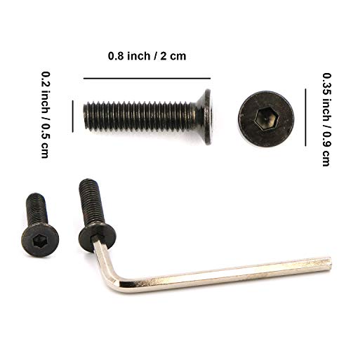 AutoE 1 Set Black Taper Steering Wheel Screw Bolts For Nardi Personal OMP For Momo (Black Flat) - Image 3