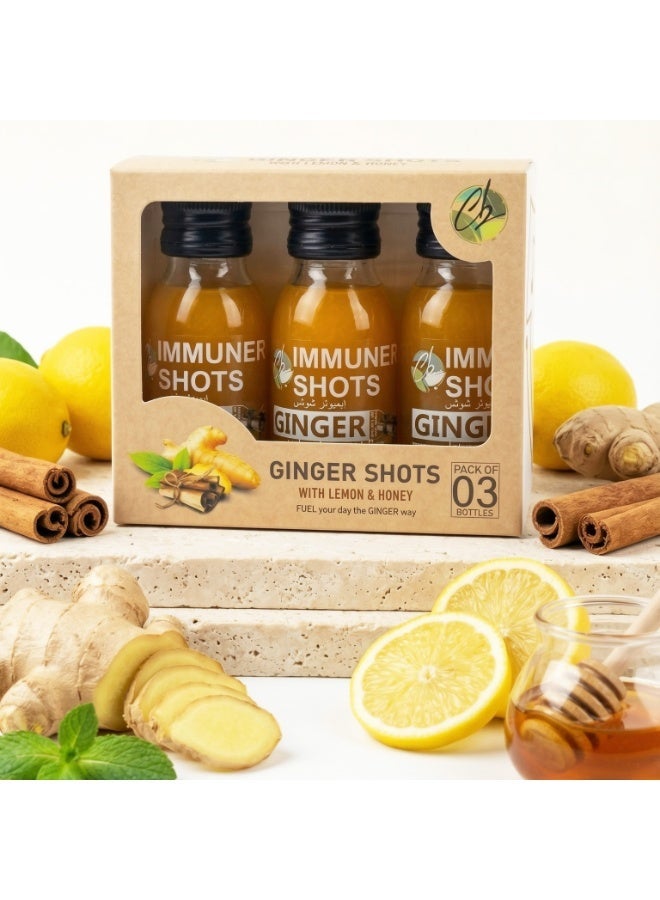 Immuner Shots Ginger Shot with Cinnamon 60ml - Pack of 3 (Immuner Shots) - Image 3