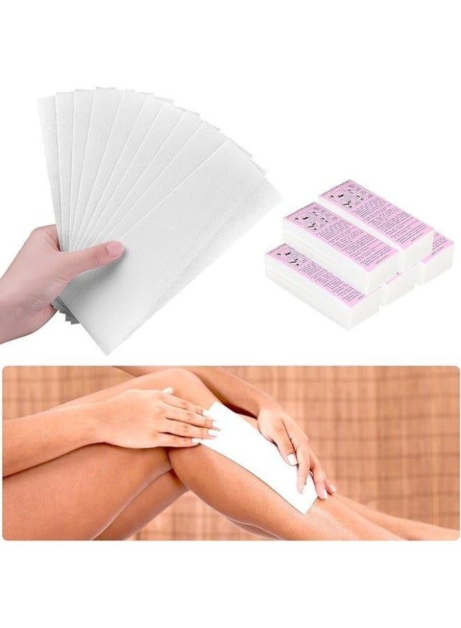 100 Hair Removal Nonwoven Epilator Depilatory Paper Wax Strip - Image 2