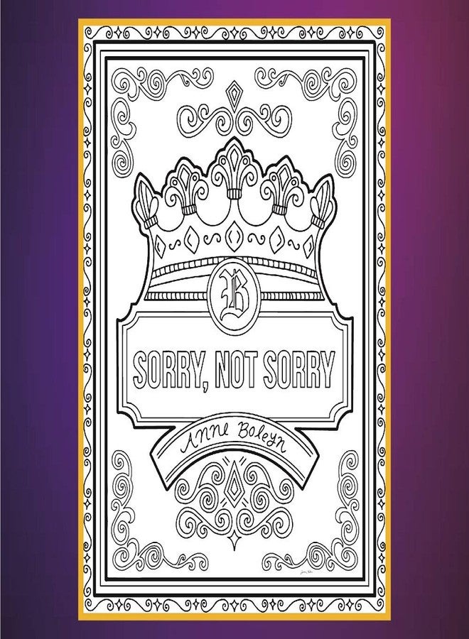 Coloring Broadway - SIX Inspired Coloring Pages (Set of 6) “All I Need is Six” Collection, Broadway Musical Merchandise, Printed on Matte Card Stock (8 1/2” x 11”), Ideal Gift for a Theater Lover - Image 3
