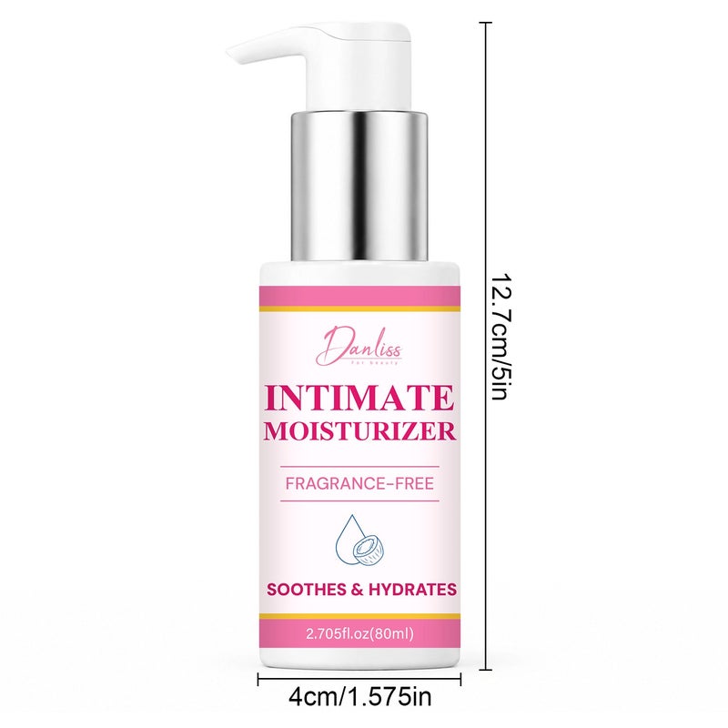Danliss Fragrance-Free Intimate Moisturizing Lotion 80ml - Coconut Oil Soothes Dryness and Hydrates for Women - Image 5