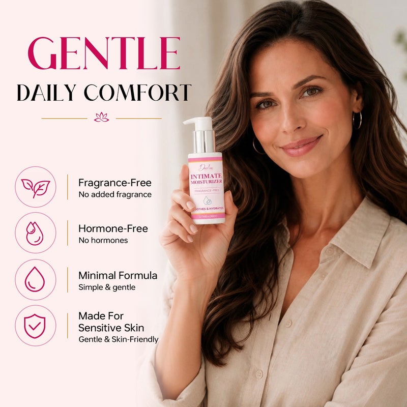 Danliss Fragrance-Free Intimate Moisturizing Lotion 80ml - Coconut Oil Soothes Dryness and Hydrates for Women - Image 2