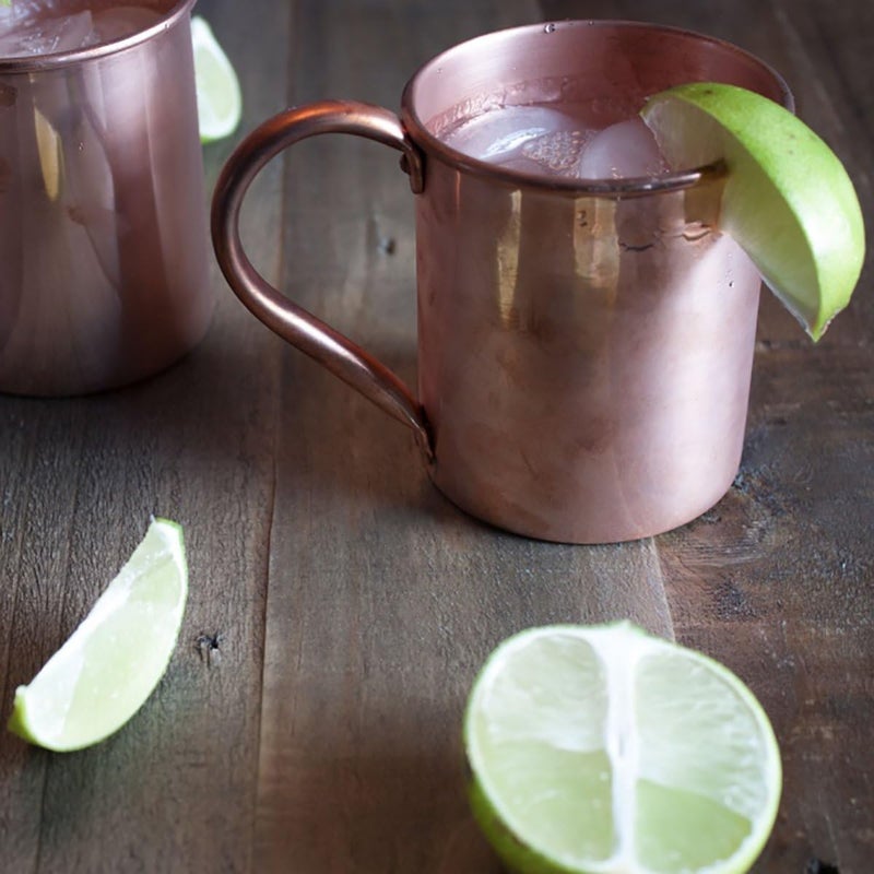 Solid Copper Moscow Mule Copper Mug by - Authentic Moscow Mule Mugs Unlined 16 oz - Image 2