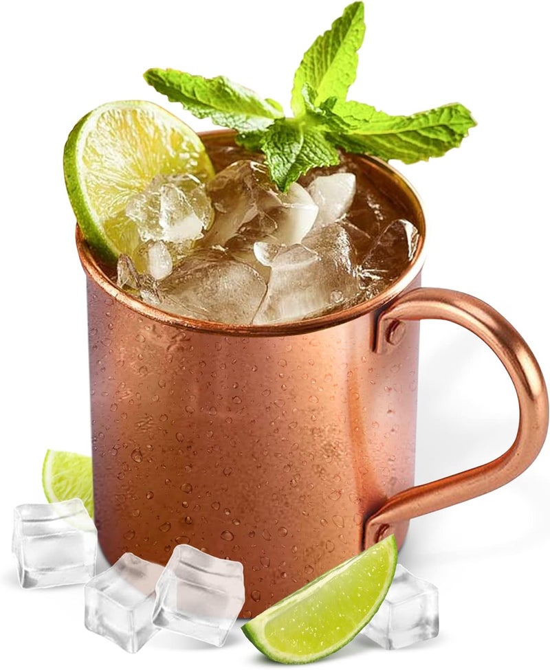 Solid Copper Moscow Mule Copper Mug by - Authentic Moscow Mule Mugs Unlined 16 oz - Image 1