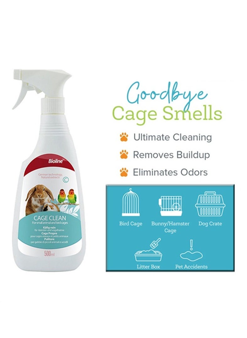 Bioline Cage Clean Spray For All Type Of Cages 2X500ml  - Image 2