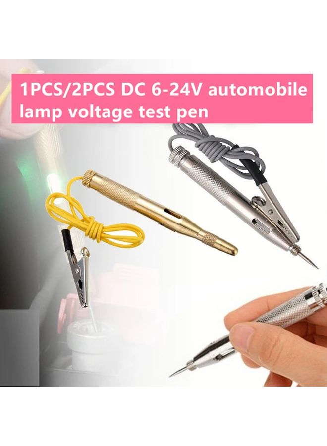 قلم اختبار الجهد الأصفر للسيارات 6-24 فولت أداة تشخيصية للنظام الكهربائي للسيارة - Image 2