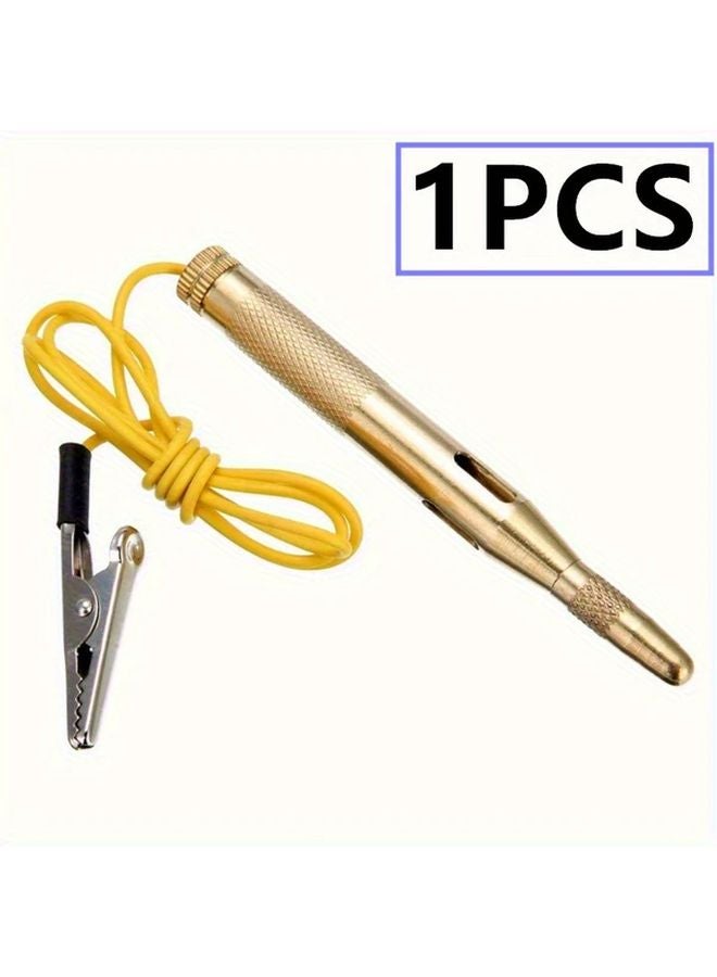 قلم اختبار الجهد الأصفر للسيارات 6-24 فولت أداة تشخيصية للنظام الكهربائي للسيارة - Image 1