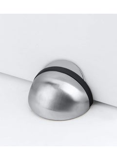 Y&D Magnetic Door Stops Floor Mounted, Strong Self Adhesive Stopper Stainless Steel Holder Soft Close Magnet Heavy Duty Silver Rubber (2 Pack)  - Image 3